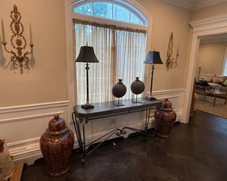 Stone top console table