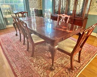 Chippendale Style Dining Table and Chairs