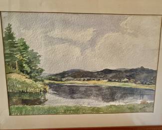 Waterside Scene by Harry Reed