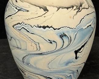Blue Varigated Vase