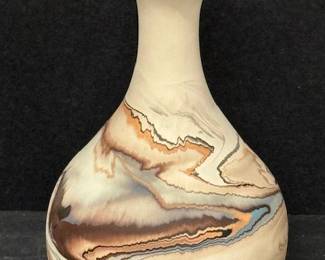 Brown Varigated Vase