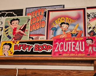 Betty Boop metal signs