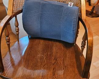 Wooden desk chair