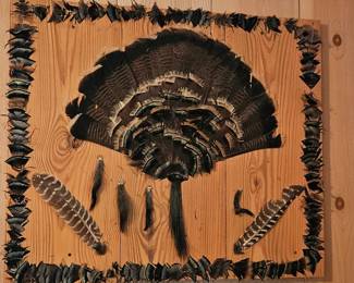 Feather art piece