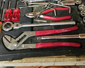 Tool box with tools