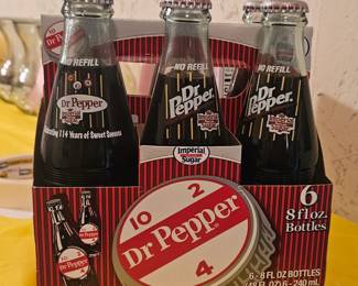 Glass bottles - Dr. Pepper