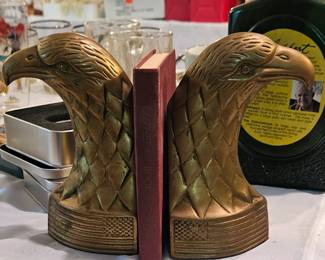 Brass Eagle cookends