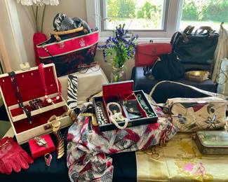 Women's, Accessories, purses, costume jewelry, hats, 