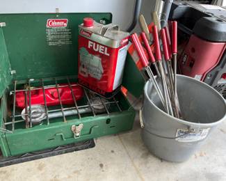 Coleman Camping stove, Wiene Roasters 