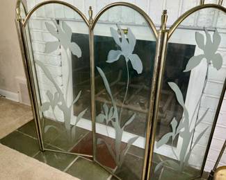 Vintage, Post Modern, Fireplace screen 