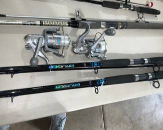 Fishing Rods, Surf Fishing, Abu Garcia, Bruiser fishing rod & reel, never used. like new 