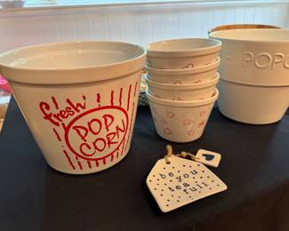 Ceramic popcorn dishes 