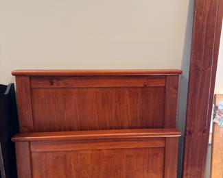 Pottery barn teen wood bed frame - twin 