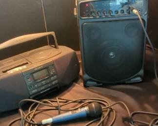 Cd Player And Karaoke Machine