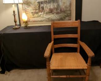 Two Lamps, Chair And Painting Bundle