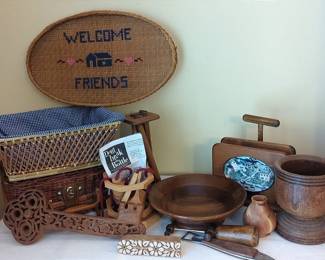 Wood And Wicker Decor