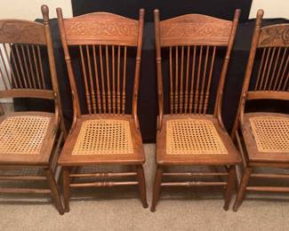 4 Cane Chairs