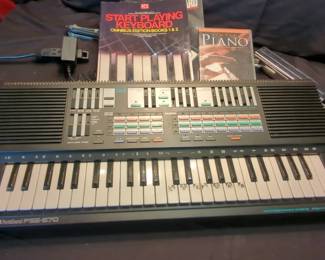 Yamaha Portasound Keyboard And Accessories