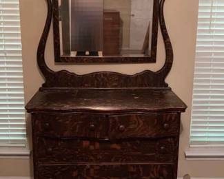 Antique Dresser With Mirror