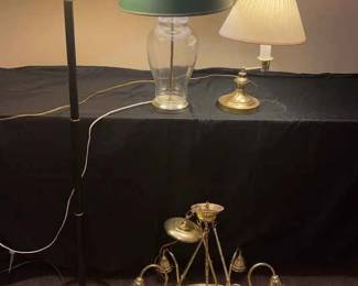 Brass Lamps Chandelier