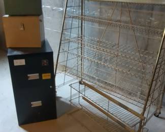 File Cabinet, Wire Racks