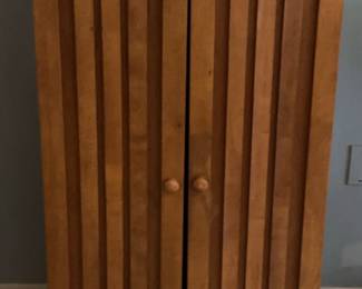 Wood Two Door Media Cabinet
