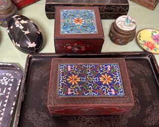 Cloisonne top boxes