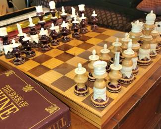 Hand carved chess set