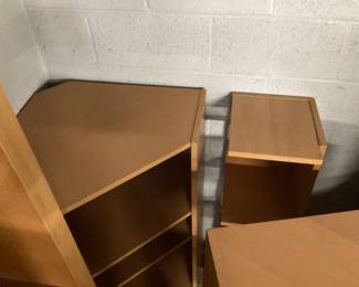 CABINET/BOOKSHELF UNIT, 4 PIECES NO SHIPPING PICKUP ONLY
