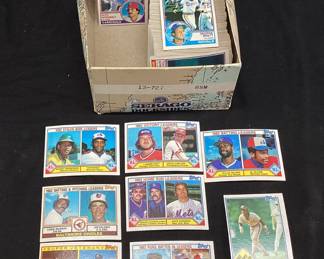 1983 TOPPS BASEBALL CARDS, TONY GWYNN, RYNE SANDBERG, RICKY HENDERSON, WADE BOGGS