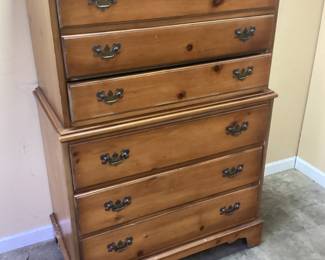 DIXIE FURNITURE TALL BOY CHEST OF DRAWERS NO SHIPPING PICKUP ONLY