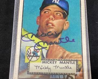 1962 TOPPS MICKEY MANTLE REPRINT 1952 ROOKIE CARD