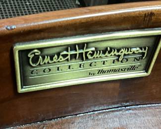 THOMASVILLE FURNITURE ERNEST HEMINGWAY EDITION TROPHY HOME BAR, SAFARI ANIMAL MOUNTS, LIBATIONS CABINET & DRAWERS, CURVED FOOT STAND BAR, NO SHIPPING PICKUP ONLY