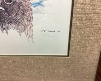 SIGNED RODNEY TALLEY #1 OF #75 ARTWORK SIGNED RODNEY TALLEY #1 OF #75 ARTWORK 25.5" L X 27.5