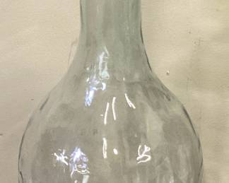 GLASS FLOOR VASE, 40in H 11in W AT THE WIDEST PART NO SHIPPING PICKUP ONLY