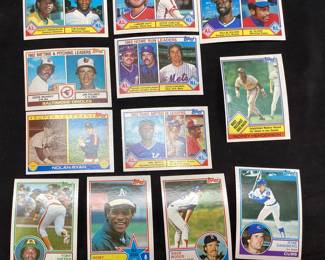 1983 TOPPS BASEBALL CARDS, TONY GWYNN, RYNE SANDBERG, RICKY HENDERSON, WADE BOGGS