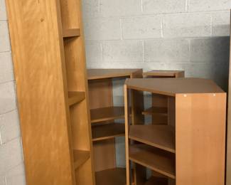 CABINET/BOOKSHELF UNIT, 4 PIECES NO SHIPPING PICKUP ONLY