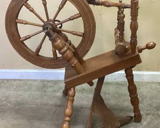 ANTIQUE FLAX SPINNING WHEEL NO SHIPPING PICKUP ONLY