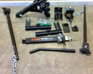 CURT 10000LBS SWAY CONTROL HITCH KIT Fits: 2" x 2" trailer hitch receivers rated for use with weight distribution systems Tongue weight: 800 lbs - 1,000 lbs Maximum gross towing weight: 10,000 lbs Ball size: 2-5/16" Lift bracket positioning: about 30" back from center of coupler Maximum rise: 6" from top of hitch receiver opening Maximum drop: 2-1/2" from top of hitch receiver opening Sway control attachment point: 24" back from center of coupler