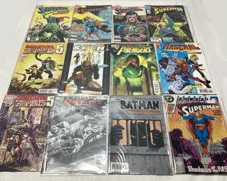  (12) ASSORTED MARVEL & DC COMICS, SUPERMAN, X-MEN, AVENGERS, BATMAN, ARSENAL, ZOMBIES 5
