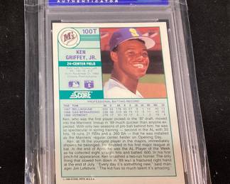 1989 SCORE KEN GRIFFEY JR. TRADED CARD #100T ROOKIE