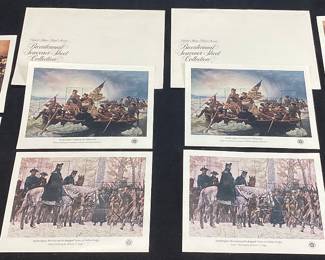 PAIR OF U.S. POSTAL SERVICE BICENTENNIAL SOUVENIR SHEET COLLECTIONS