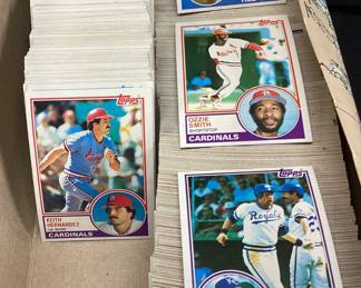 1983 TOPPS BASEBALL CARDS, TONY GWYNN, RYNE SANDBERG, RICKY HENDERSON, WADE BOGGS