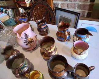 luster ware pitchers