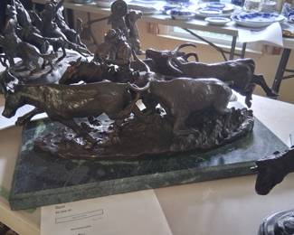 The Stampede, green marble base