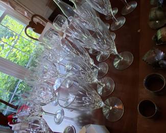 Waterford water and wine stems