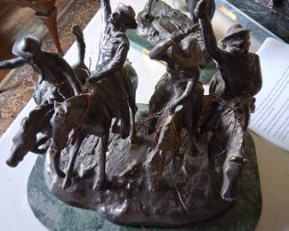 Coming through the Rye, Green marble base