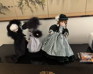 Many Collectible dolls