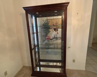 Large curio cabinet