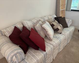 Sofa and matching pillows like new $100.00 in excellent condition.